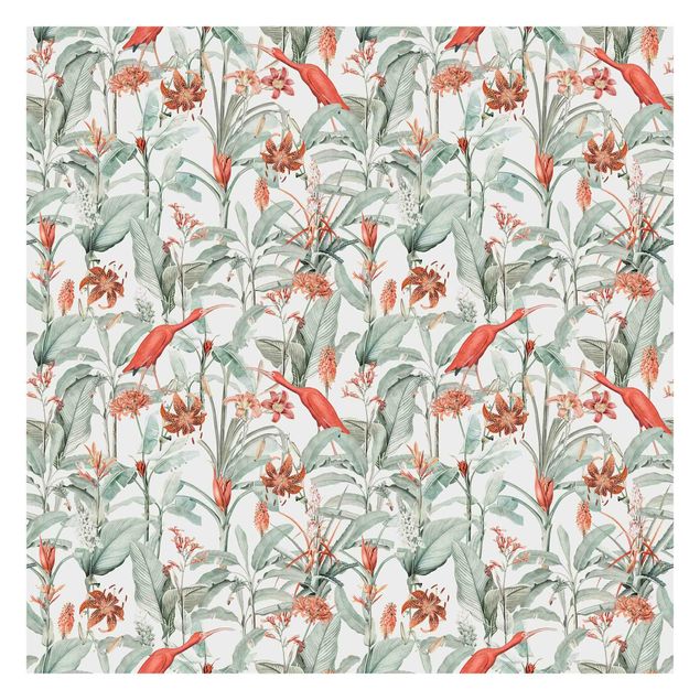 Wallpaper - Tiger Iris And Cranes In Botany