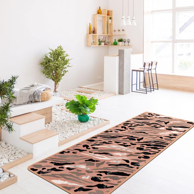 marble look rugs Tiger Stripes In Marble And Gold