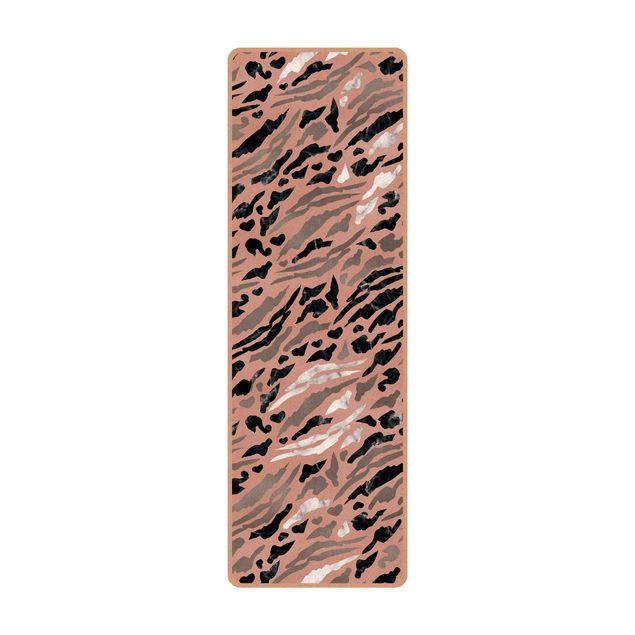 Yoga mat - Tiger Stripes In Marble And Gold