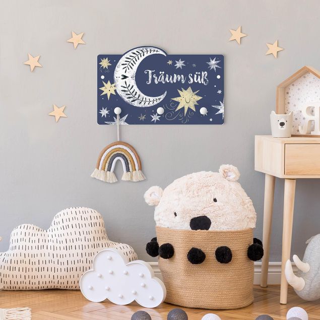 Coat rack for children - Dream Cute Moon And Stars