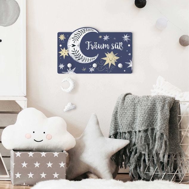 Coat rack for children - Dream Cute Moon And Stars