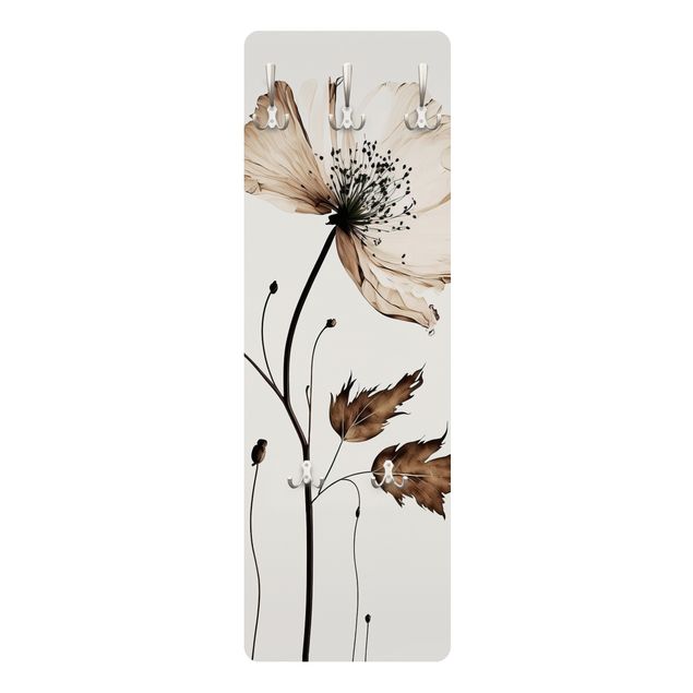 Coat rack modern - Transparent blossom brown