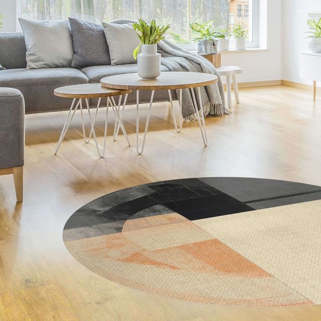 modern abstract rug Transparent Geometry