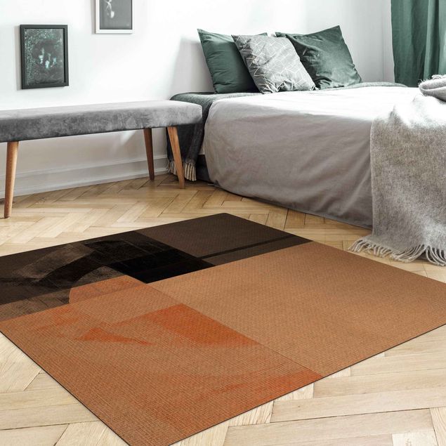 tan rug Transparent Geometry