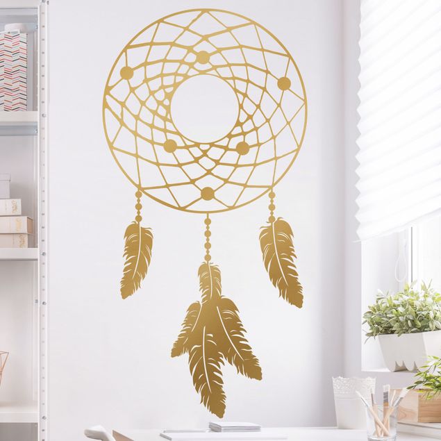 Wall stickers feather Dream catcher
