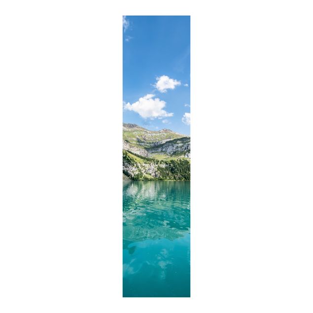 Schiebegardinen Set - Traumhafter Bergsee - Flächenvorhang