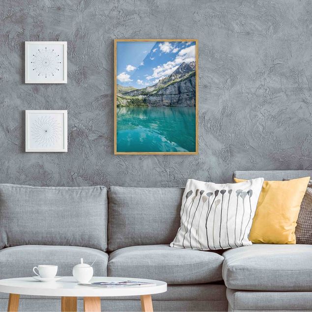Framed poster - Divine Mountain Lake
