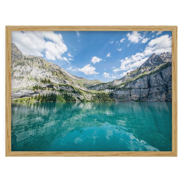 Framed poster - Divine Mountain Lake