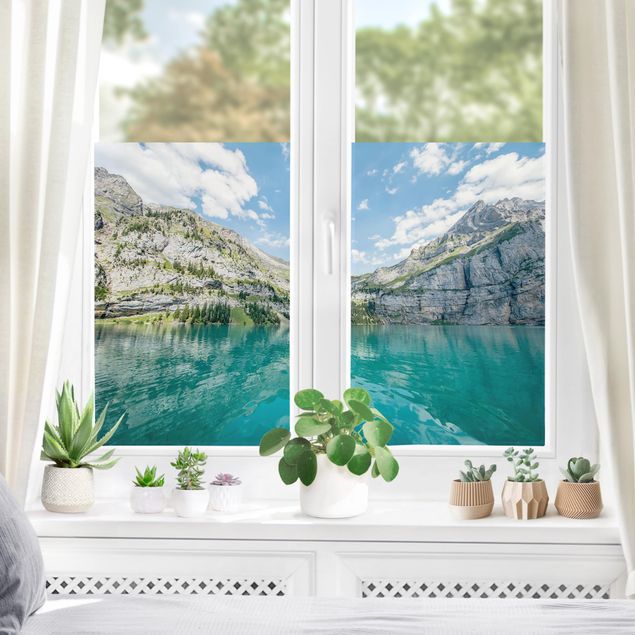 Window decoration - Divine Mountain Lake