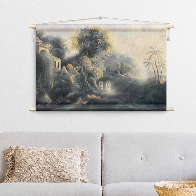 extra large tapestry Tropical Fantasy Landscape
