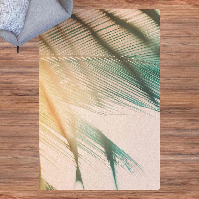 Modern rugs Tropical Plants Palm Trees At Sunset ll