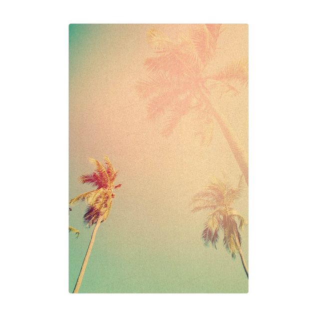 large floor mat Tropical Plants Palm Trees At Sunset lll