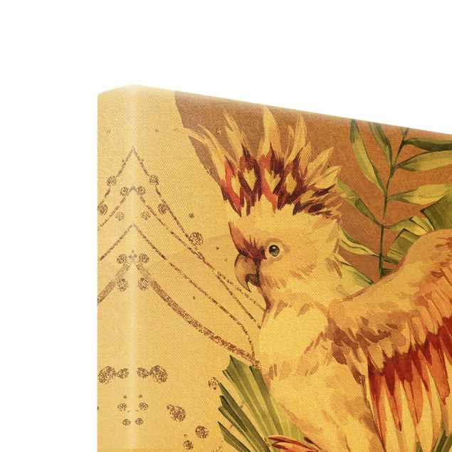 Print on canvas - Tropical Birds Cockatoo