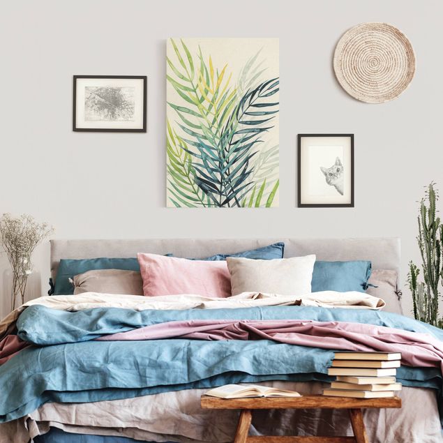 Print on canvas - Tropical Foliage - Palme