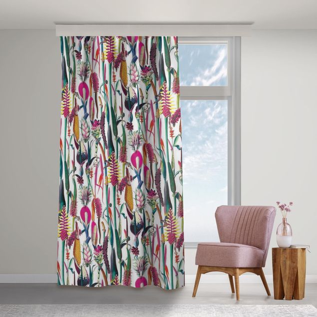 modern curtains for living room Tropical Luxury Pattern