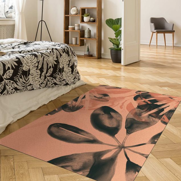 abstract area rug Tropical Oracle Petrol I
