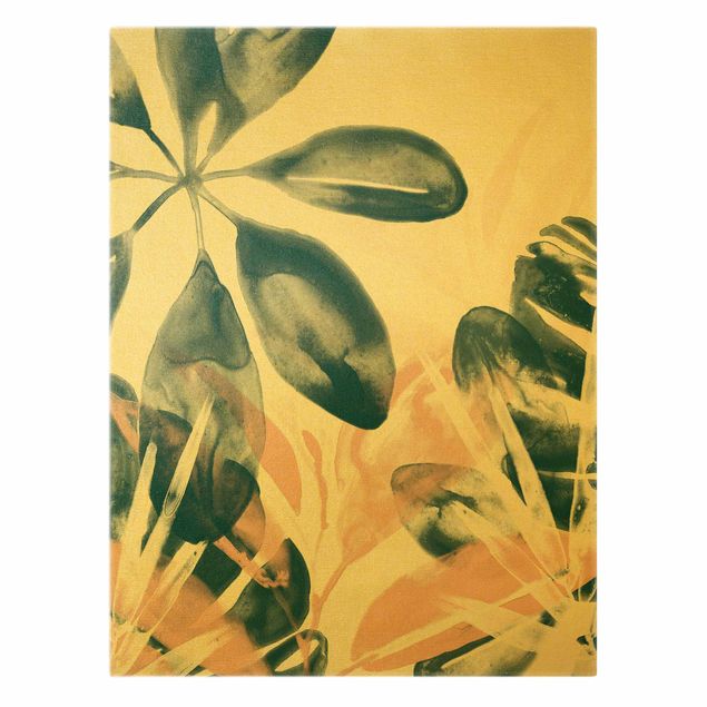 Print on canvas - Tropical Oracle Petrol I