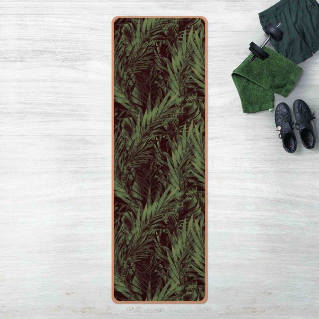 nature inspired rugs Tropical Undergrowth Green