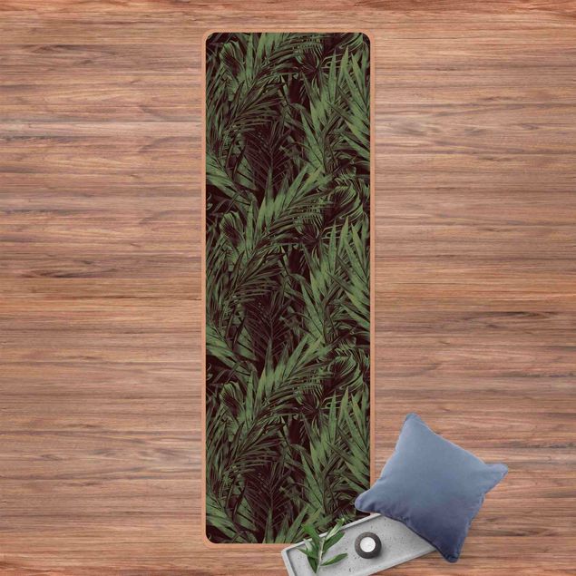 contemporary rugs Tropical Undergrowth Green