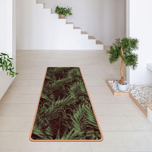 green rugs for living room Tropical Undergrowth Green