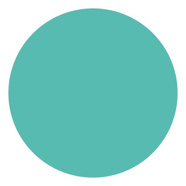 Self-adhesive round wallpaper - Turquoise