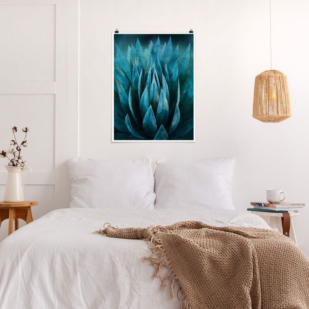 Poster - Turquoise Succulents