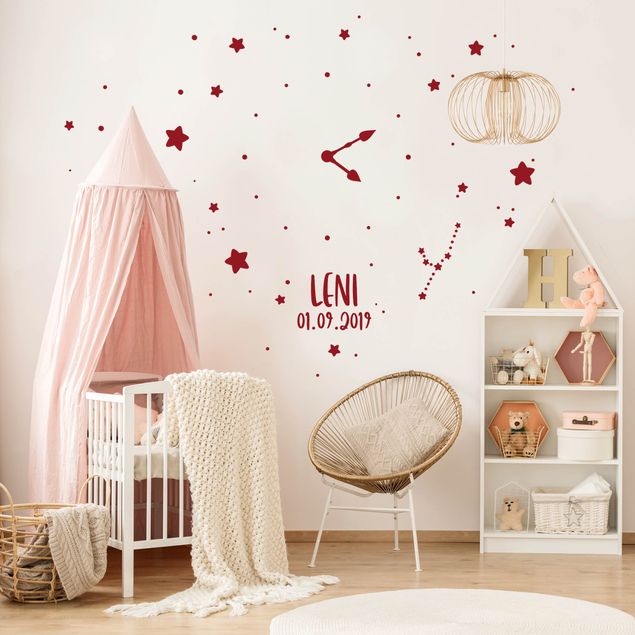 Wall stickers Watch Customised text Stars