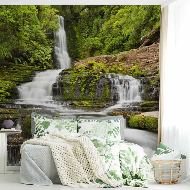 Wallpapers Upper Mclean Falls In New Zealand