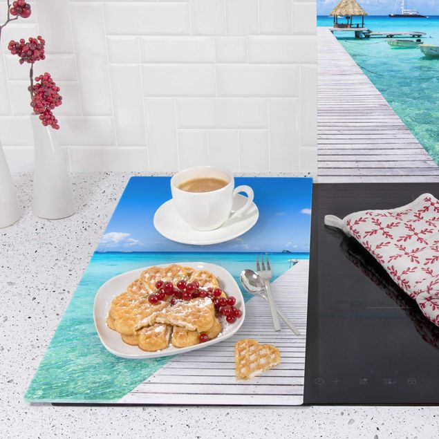 Stove top covers - Tropical Vacation