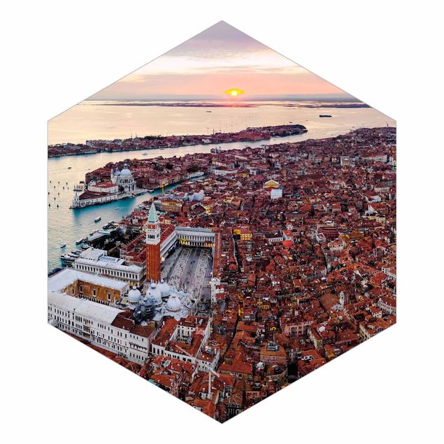 Self-adhesive hexagonal pattern wallpaper - Venice