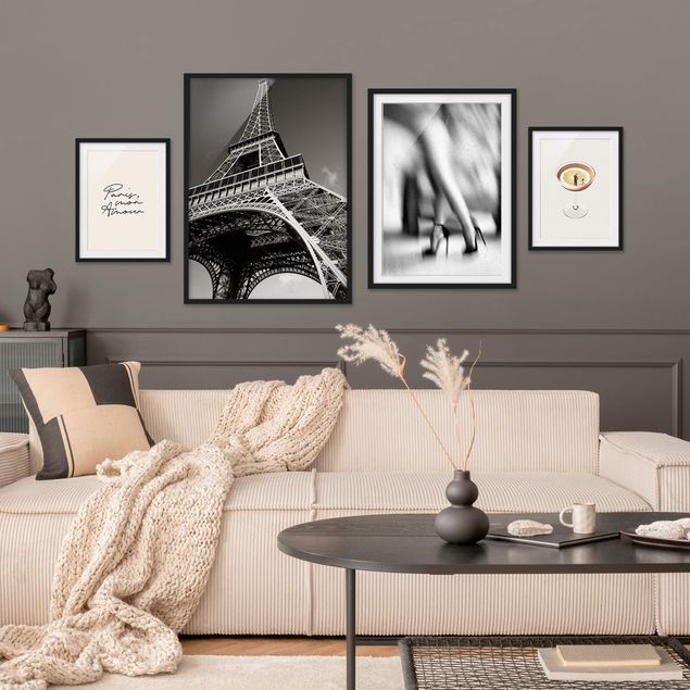 Wall frames gallery In Love With Paris