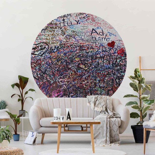 Self-adhesive round wallpaper - Verona - Romeo & Juliet