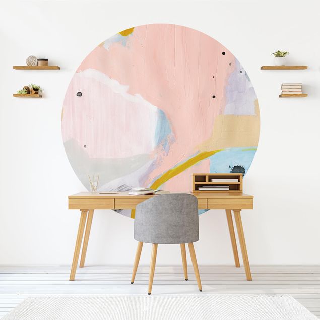 Self-adhesive round wallpaper - Blurred Dawn I