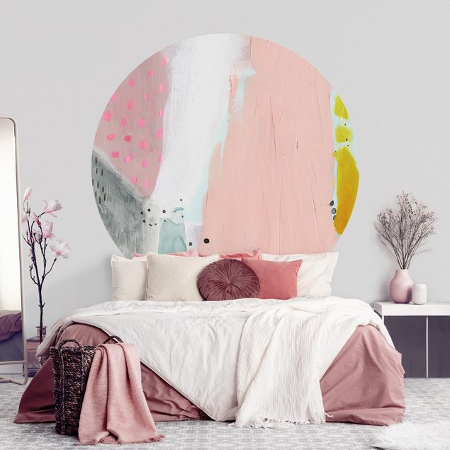 Self-adhesive round wallpaper - Blurred Dawn II