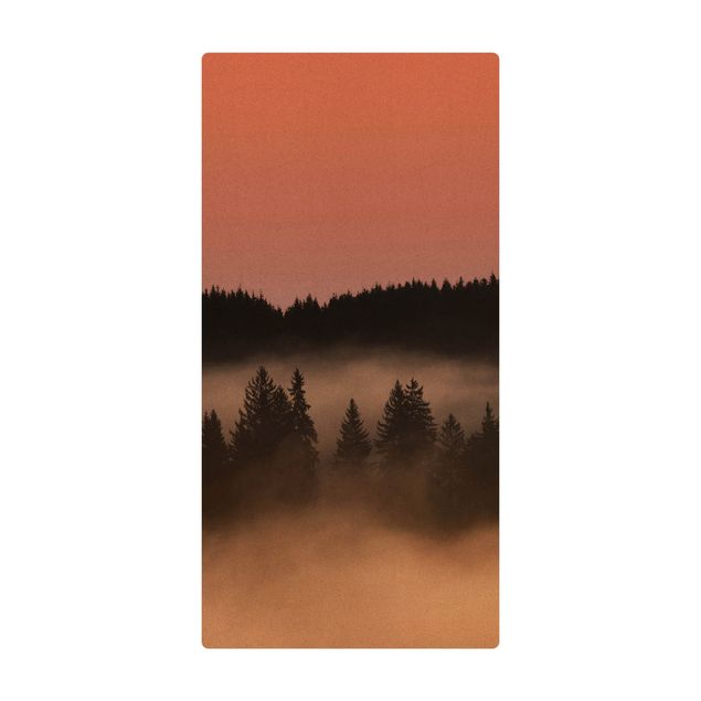 nature inspired rugs Dreamy Foggy Forest