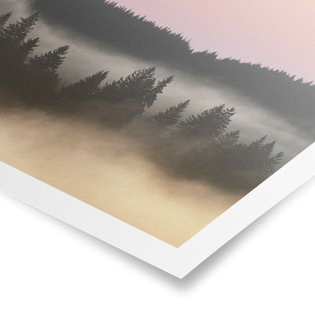 Poster - Dreamy Foggy Forest