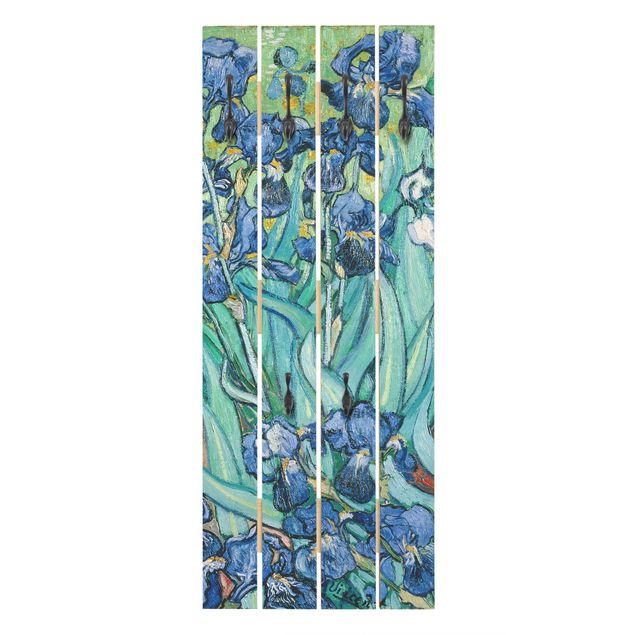 Wooden coat rack - Vincent Van Gogh - Iris