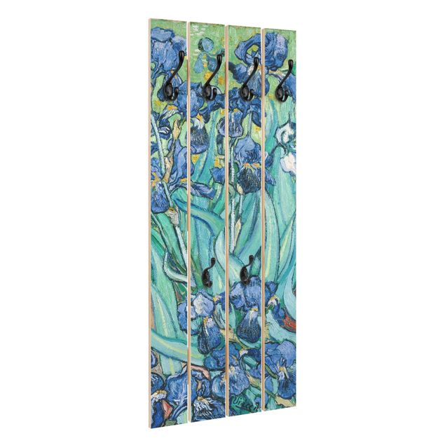 Wooden coat rack - Vincent Van Gogh - Iris