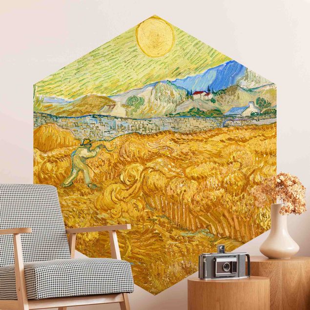 Wallpapers Vincent Van Gogh - Wheatfield With Reaper