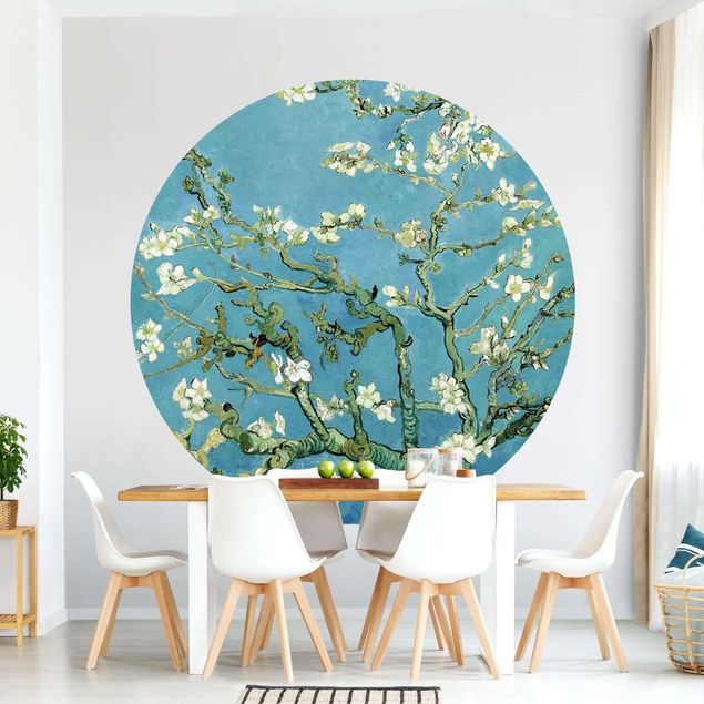 Self-adhesive round wallpaper - Vincent Van Gogh - Almond Blossoms