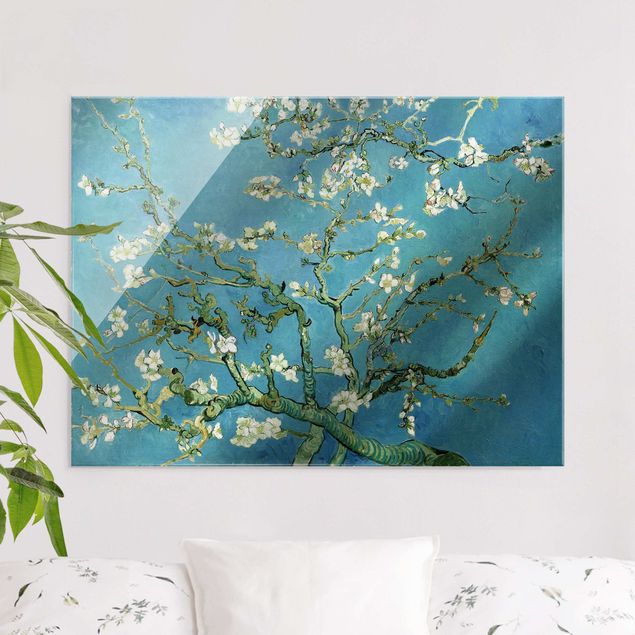 Glas Magnettafel Vincent Van Gogh - Almond Blossoms
