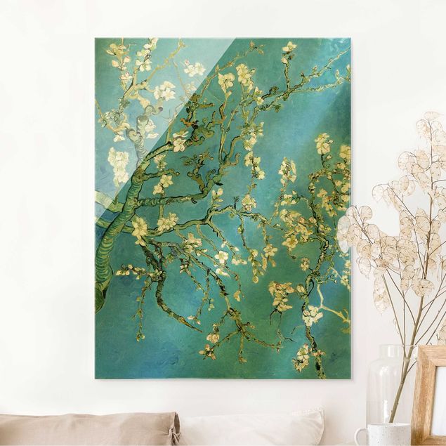 Glass print - Vincent Van Gogh - Almond Blossom - Portrait format