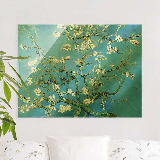Glas Magnettafel Vincent Van Gogh - Almond Blossoms