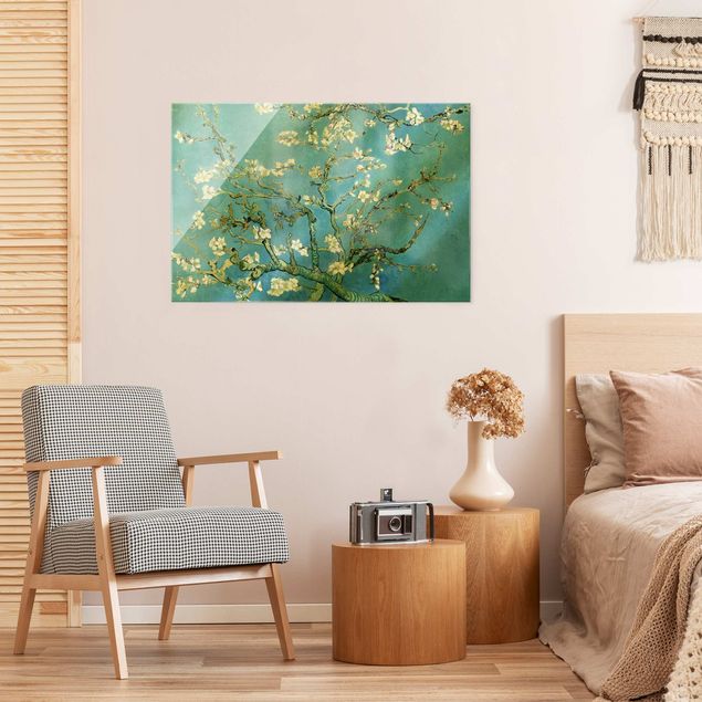 Glass print - Vincent Van Gogh - Almond Blossom - Landscape format