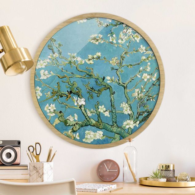 Framed prints round Vincent Van Gogh - Almond Blossom