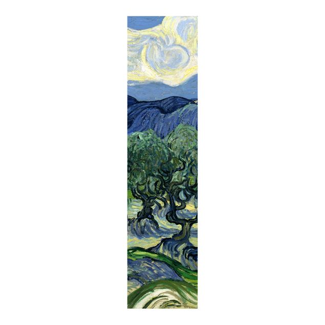Sliding panel curtains set - Vincent Van Gogh - Olive Trees