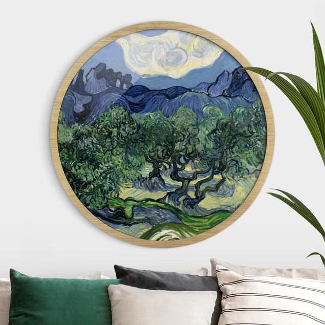 Framed prints round Vincent Van Gogh - Olive Trees