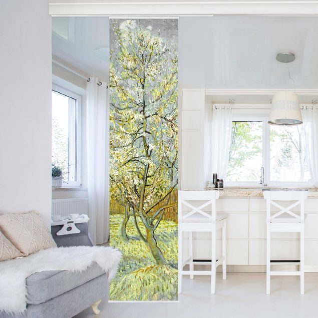 Sliding panel curtains set - Vincent van Gogh - Flowering Peach Tree