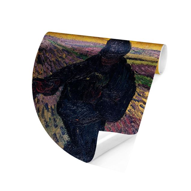 Self-adhesive round wallpaper - Vincent Van Gogh - Sower With Setting Sun