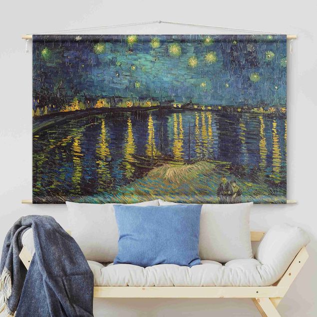 tapestry wall hanging Vincent Van Gogh - Starry Night Over The Rhone